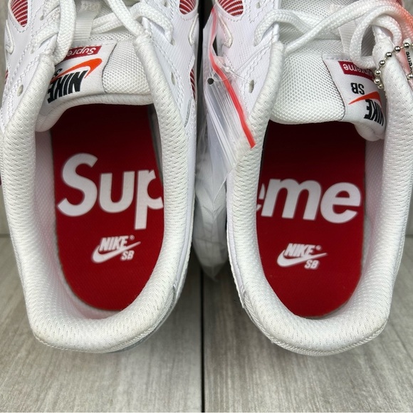 NEW Nike Supreme Gato SB World Famous Sneaker White Gum ar9821-116 Mens Size 9.5 - Picture 11 of 14